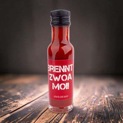 Chilisauce "Brennt zwoa moi!"