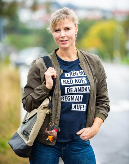 Damen - Shirt "I reg mi ned auf" - meinherzschlag.de