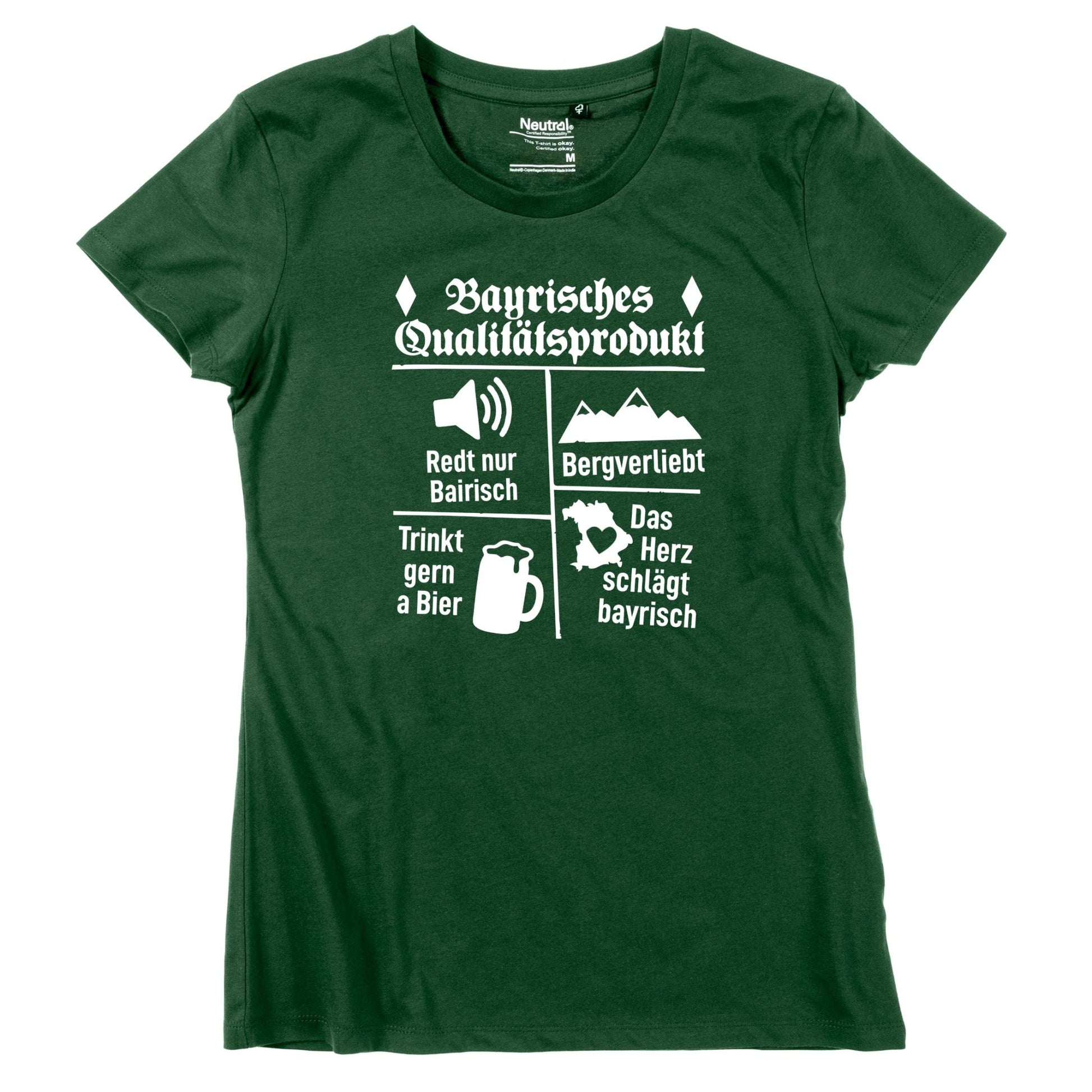 Damen - Shirt "Bayrisches Qualitätsprodukt" - meinherzschlag.de