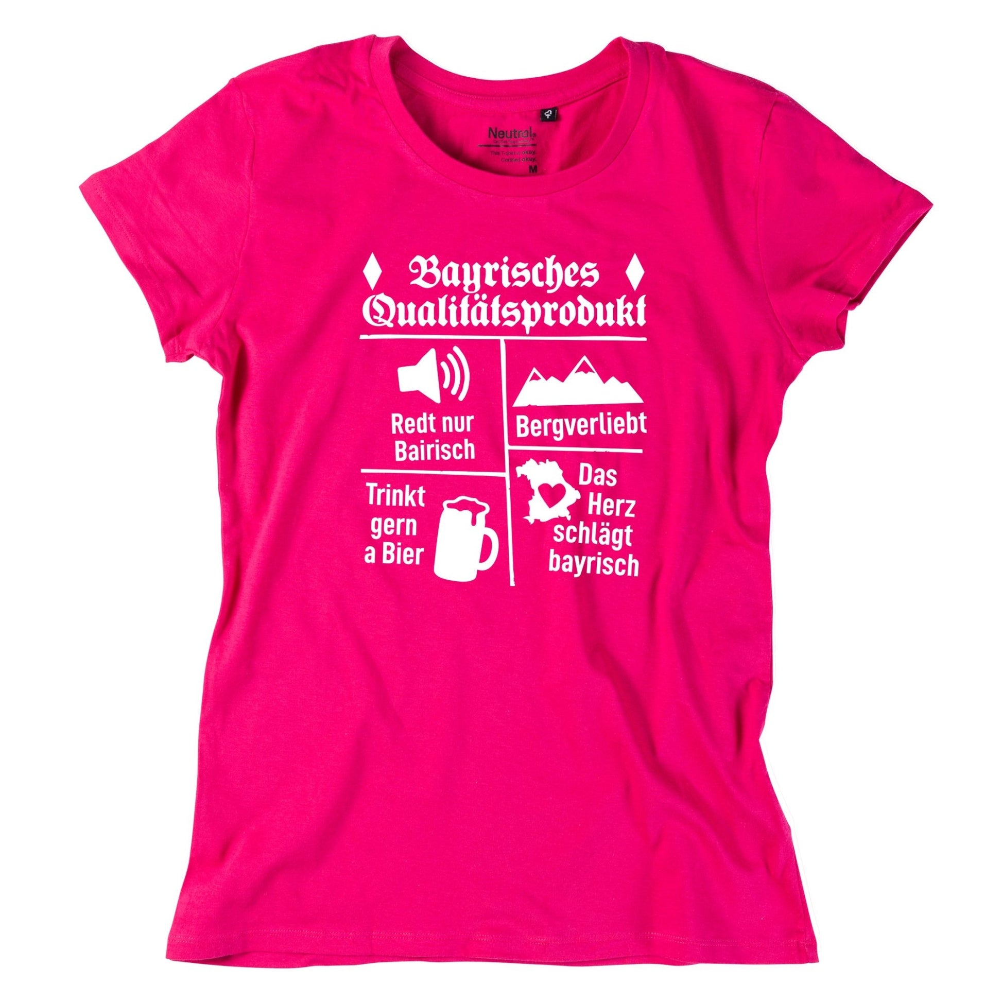 Damen - Shirt "Bayrisches Qualitätsprodukt" - meinherzschlag.de