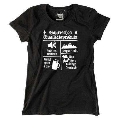 Damen - Shirt "Bayrisches Qualitätsprodukt" - meinherzschlag.de