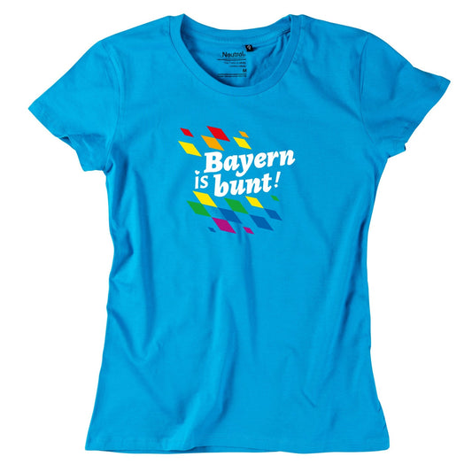 Damen - Shirt "Bayern is bunt!" - meinherzschlag.de