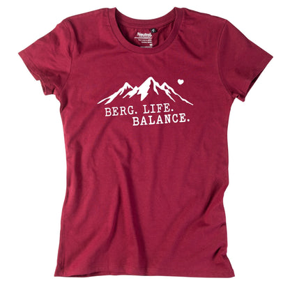 Damen - Shirt "Berg. Life. Balance." - meinherzschlag.de