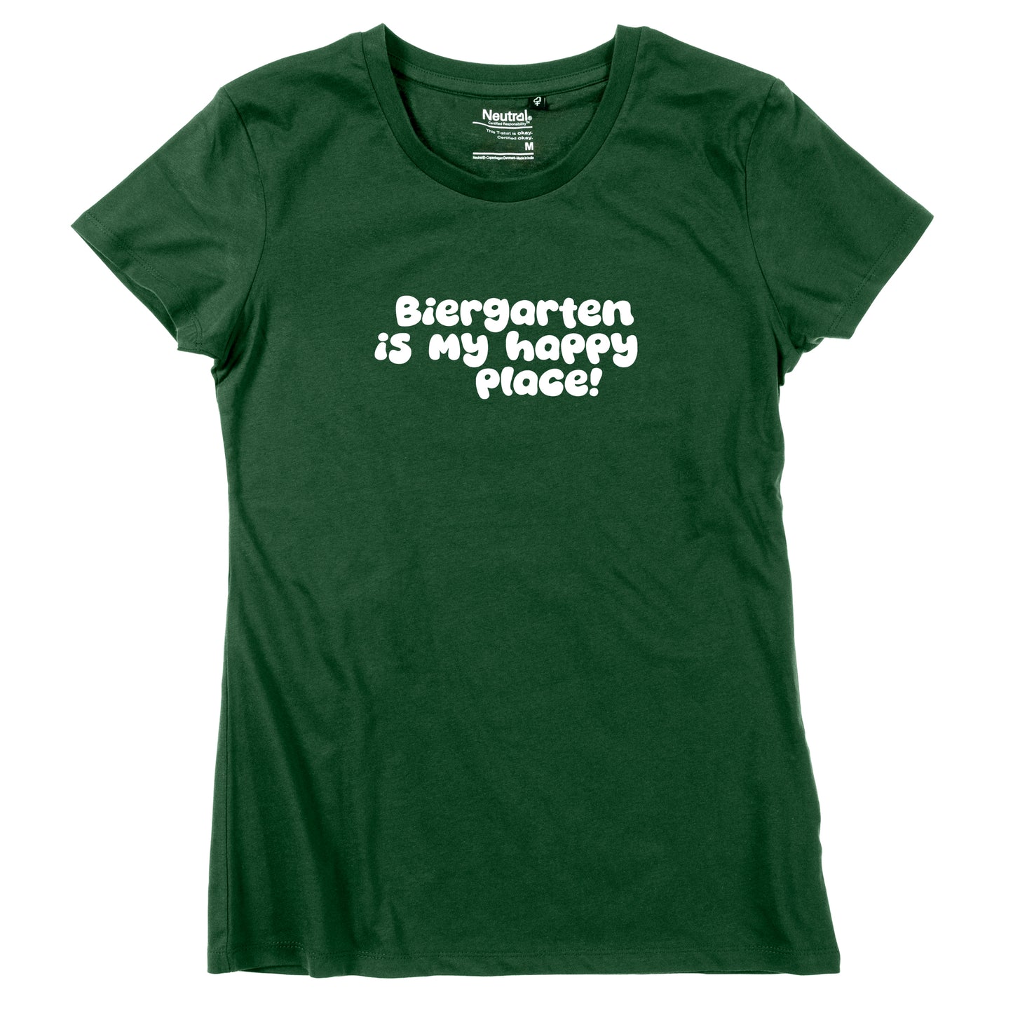 Damen-Shirt "Biergarten is my happy place!"