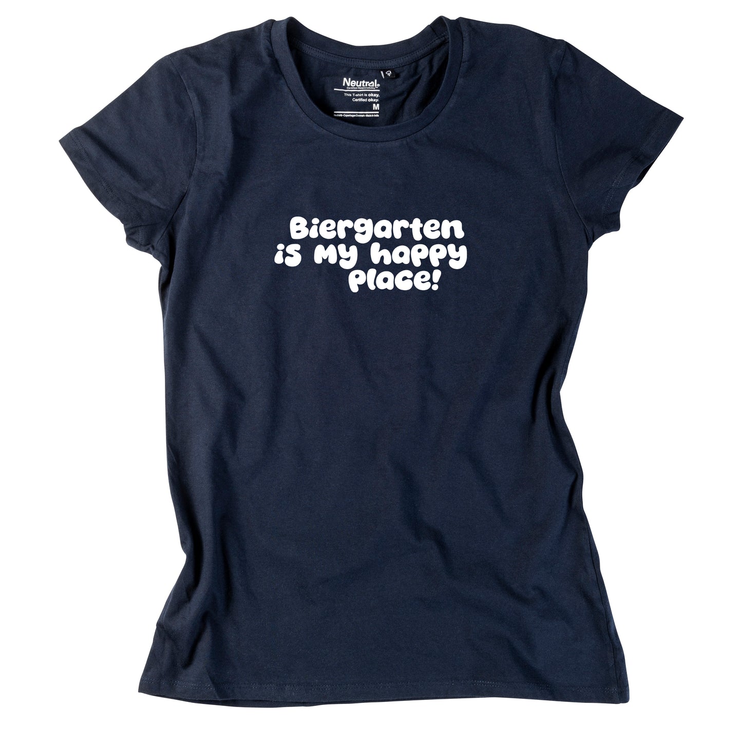 Damen-Shirt "Biergarten is my happy place!"