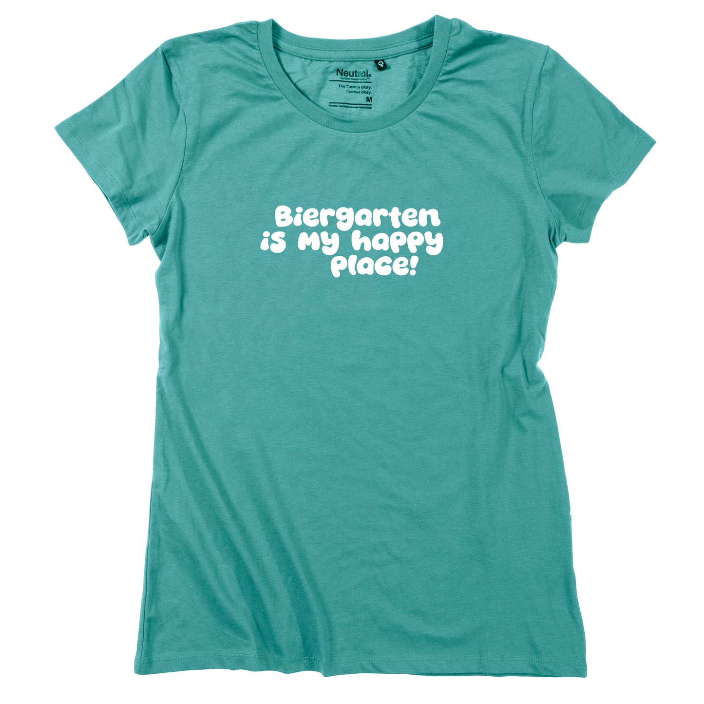Damen-Shirt "Biergarten is my happy place!"