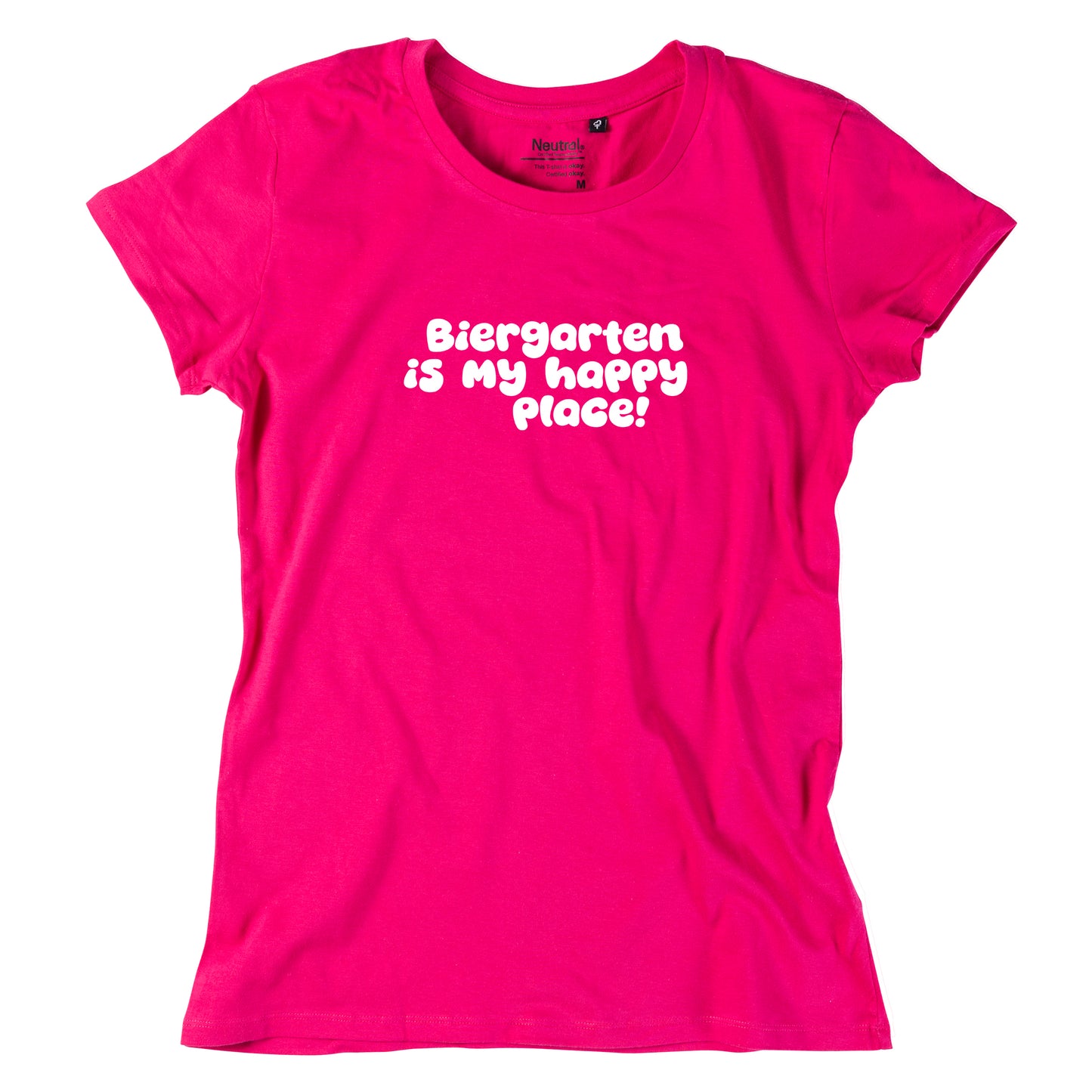 Damen-Shirt "Biergarten is my happy place!"