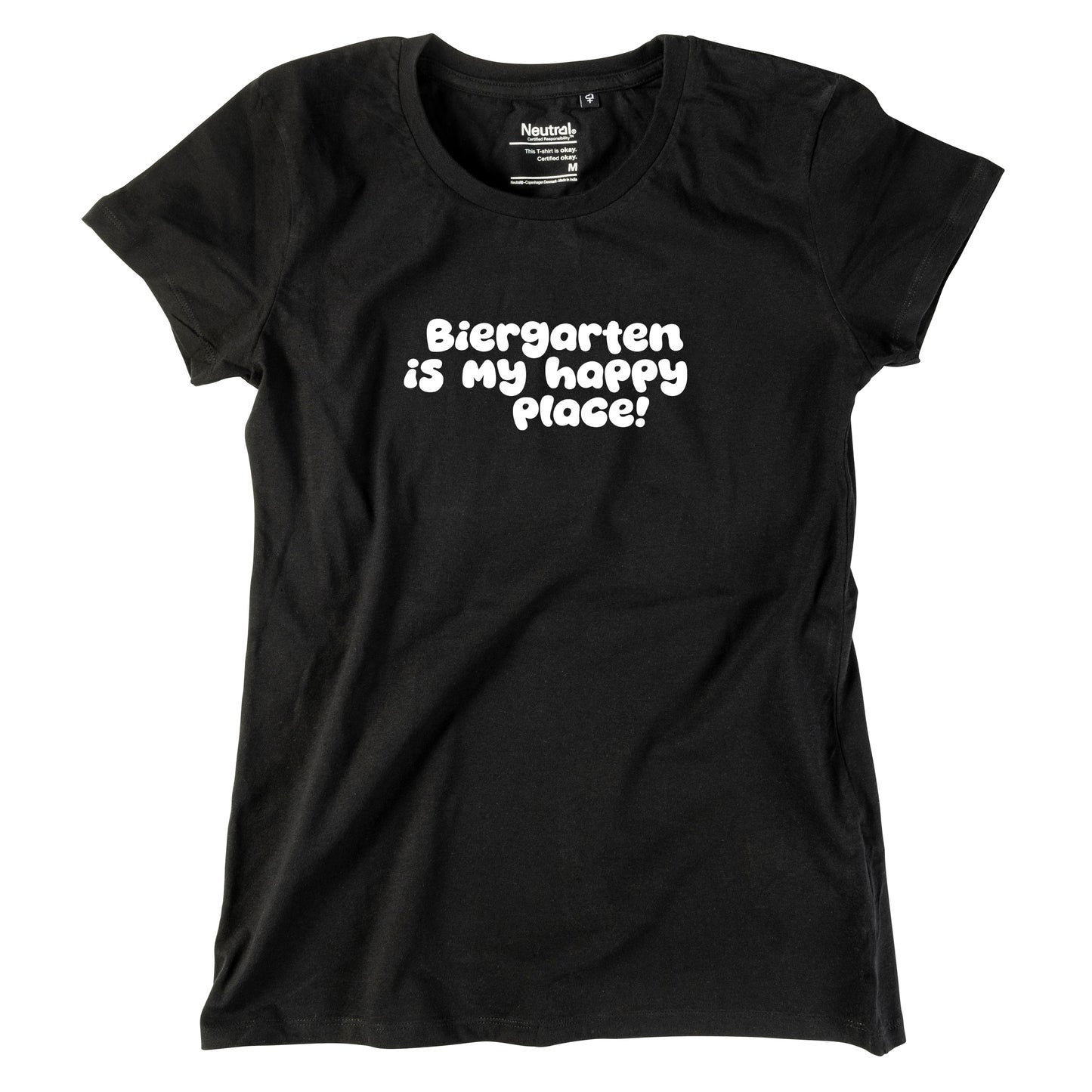 Damen-Shirt "Biergarten is my happy place!"