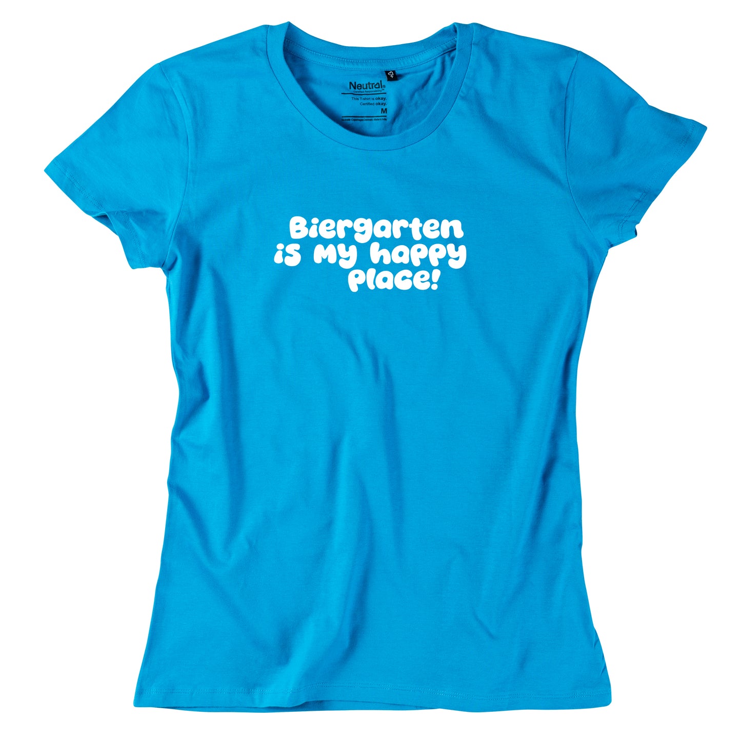 Damen-Shirt "Biergarten is my happy place!"