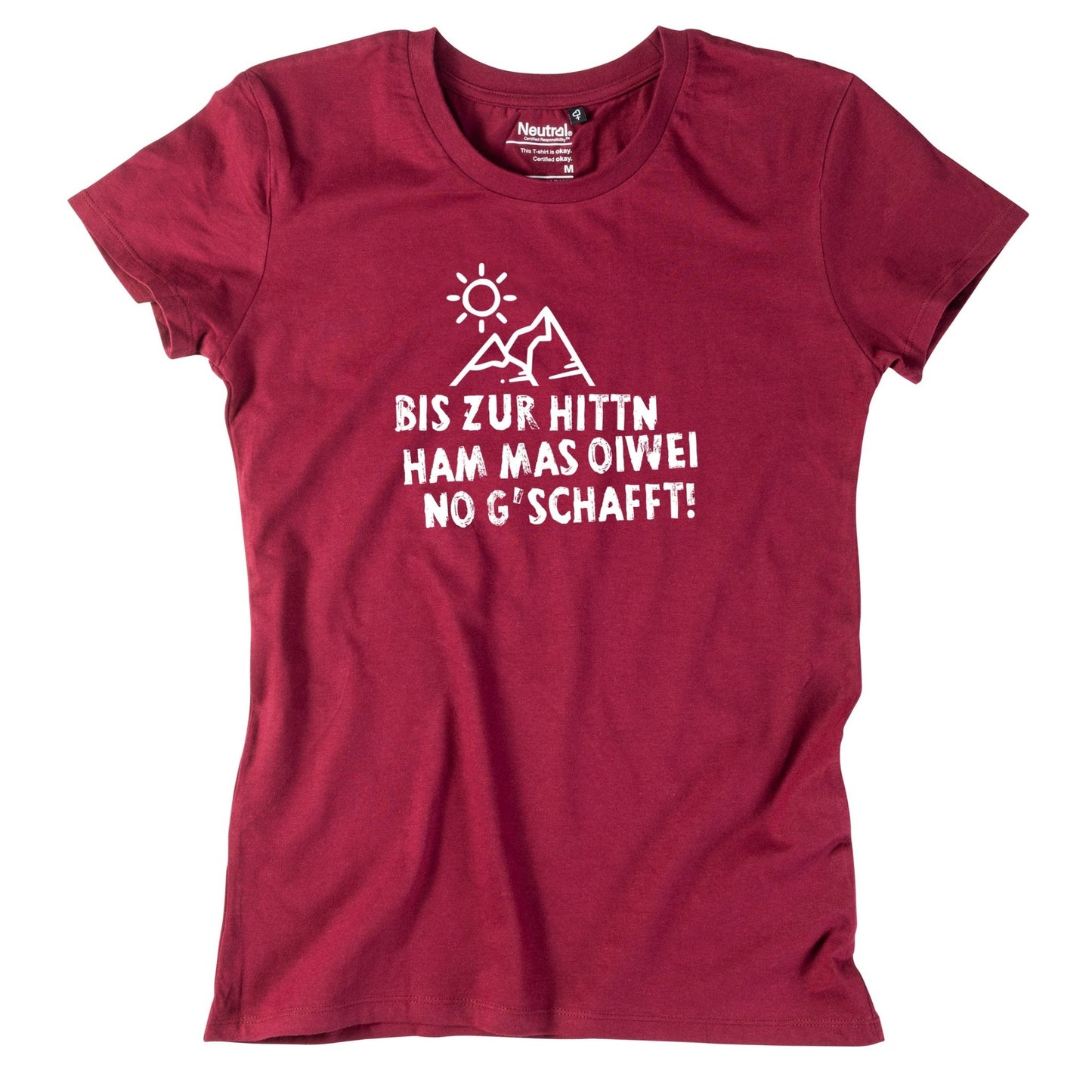 Damen - Shirt "Bis zur Hittn" - meinherzschlag.de