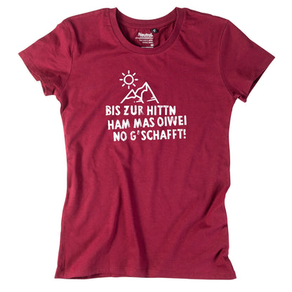 Damen - Shirt "Bis zur Hittn" - meinherzschlag.de