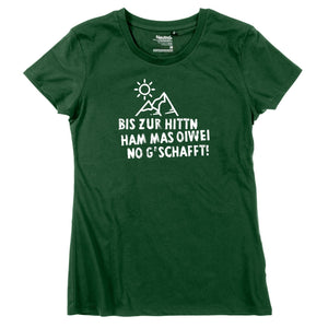 Damen - Shirt "Bis zur Hittn" - meinherzschlag.de