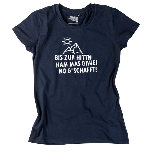 Damen - Shirt "Bis zur Hittn" - meinherzschlag.de