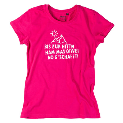 Damen - Shirt "Bis zur Hittn" - meinherzschlag.de