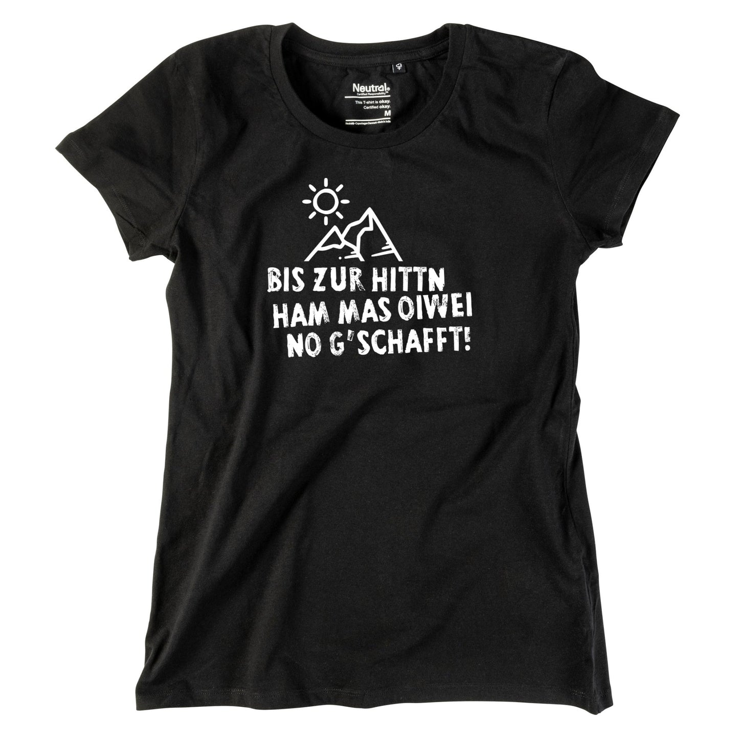 Damen - Shirt "Bis zur Hittn" - meinherzschlag.de