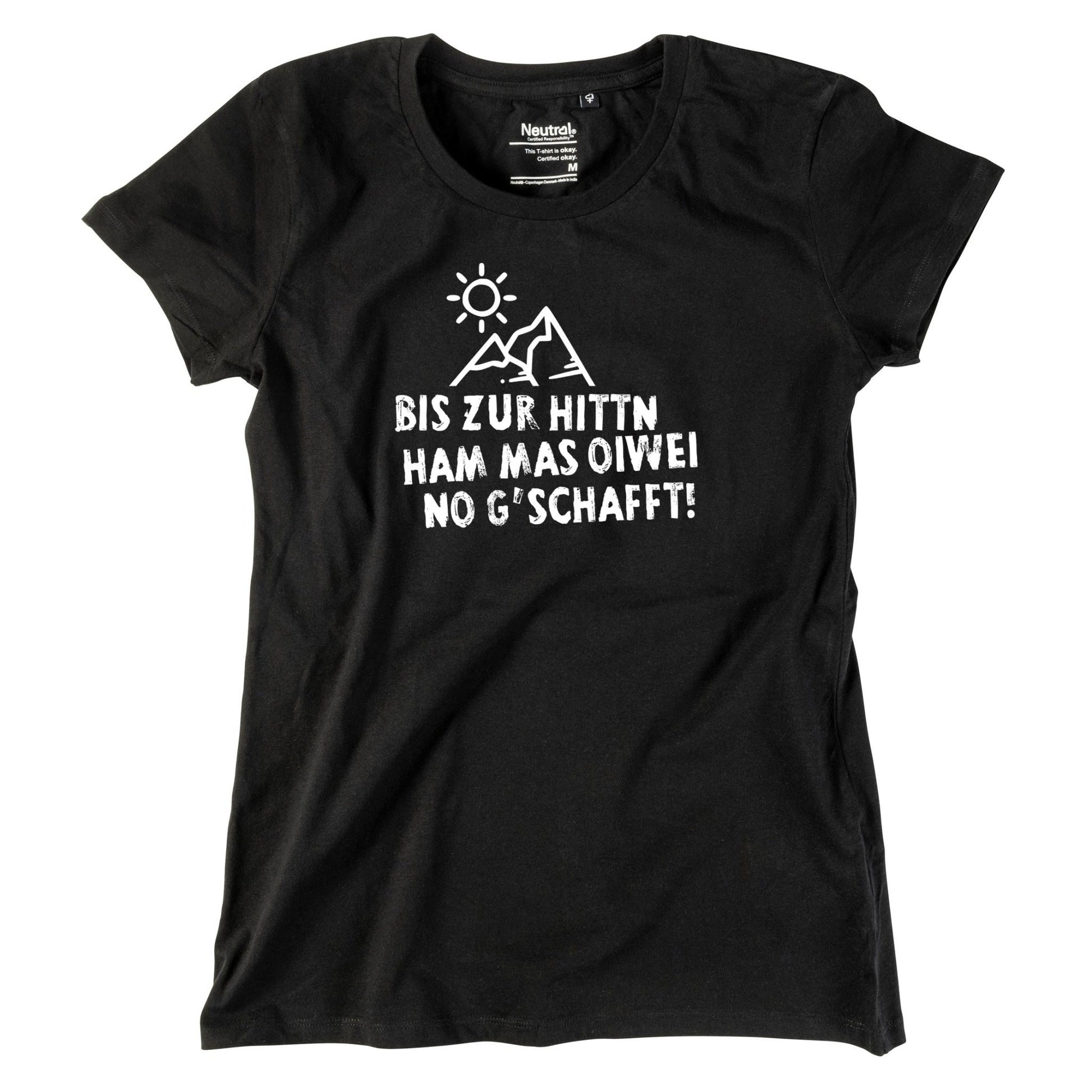 Damen - Shirt "Bis zur Hittn" - meinherzschlag.de
