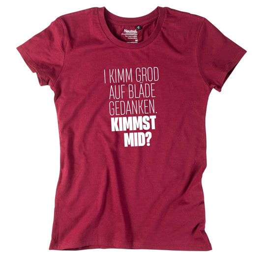 Damen - Shirt "Bläde Gedanken" - meinherzschlag.de