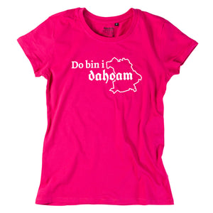 Damen - Shirt "Do bin i dahoam" - meinherzschlag.de