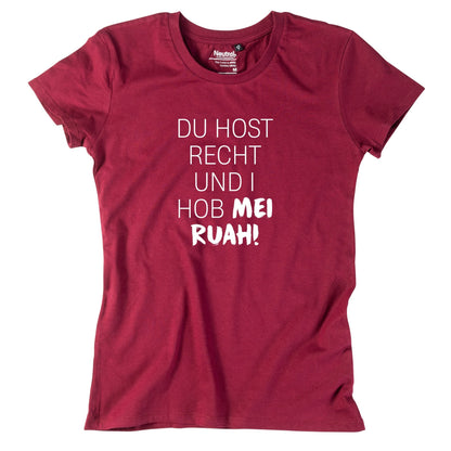 Damen - Shirt "Du host Recht!" - meinherzschlag.de