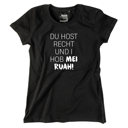 Damen - Shirt "Du host Recht!" - meinherzschlag.de