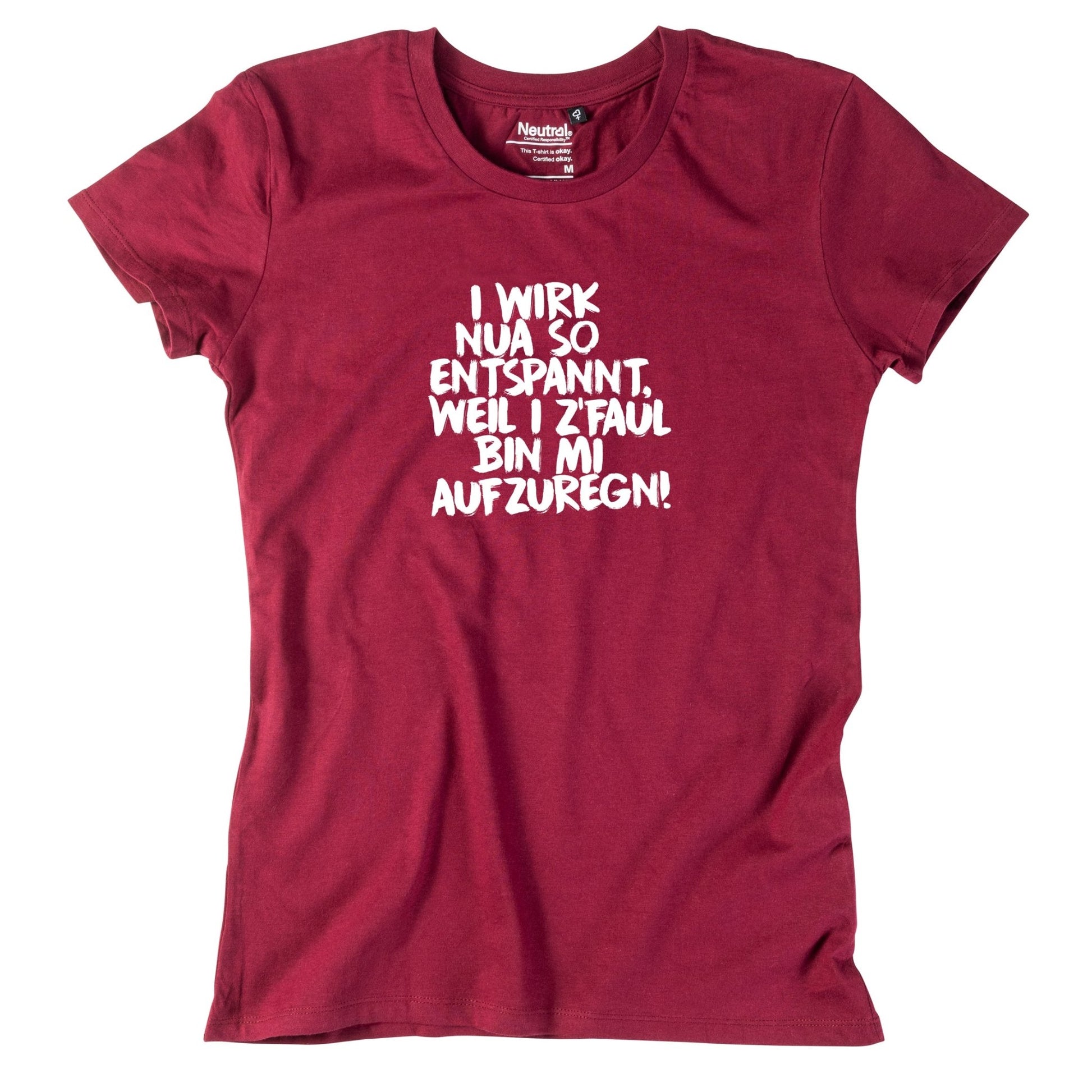 Damen - Shirt "Entspannt" - meinherzschlag.de