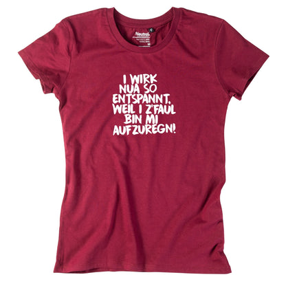 Damen - Shirt "Entspannt" - meinherzschlag.de