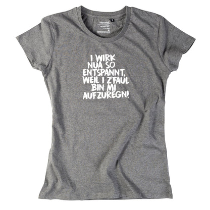 Damen - Shirt "Entspannt" - meinherzschlag.de
