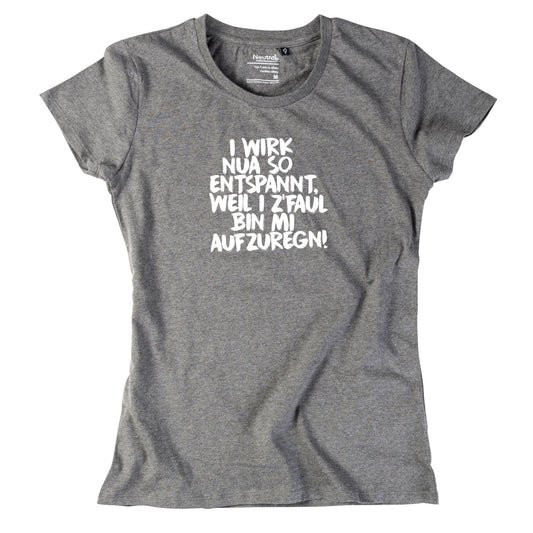 Damen - Shirt "Entspannt" - meinherzschlag.de
