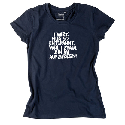 Damen - Shirt "Entspannt" - meinherzschlag.de