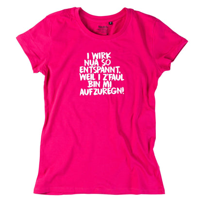 Damen - Shirt "Entspannt" - meinherzschlag.de