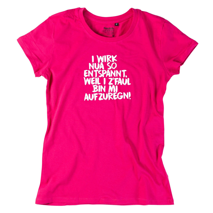 Damen - Shirt "Entspannt" - meinherzschlag.de