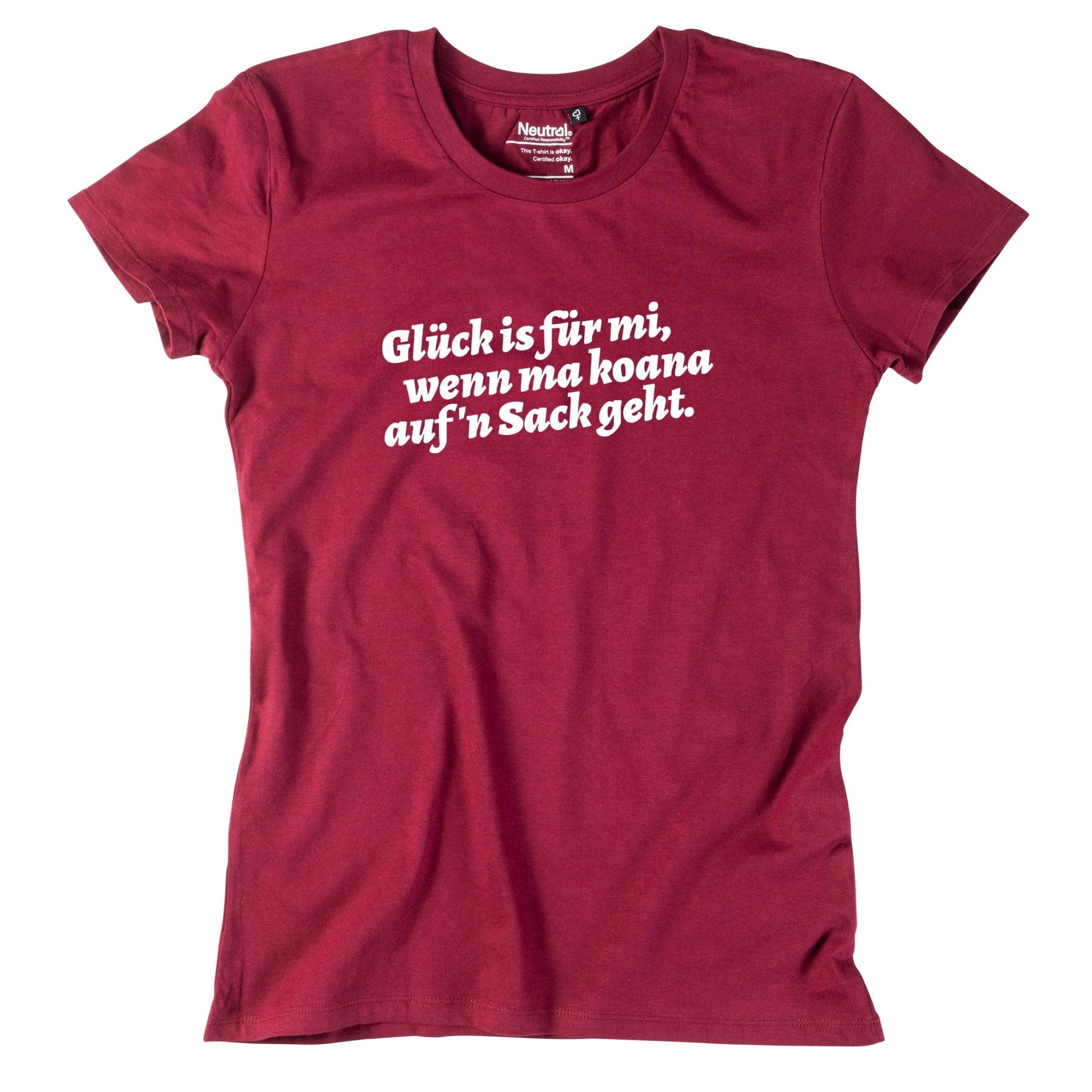 Damen - Shirt "Glück is für mi" - meinherzschlag.de