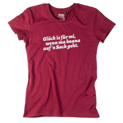 Damen - Shirt "Glück is für mi" - meinherzschlag.de
