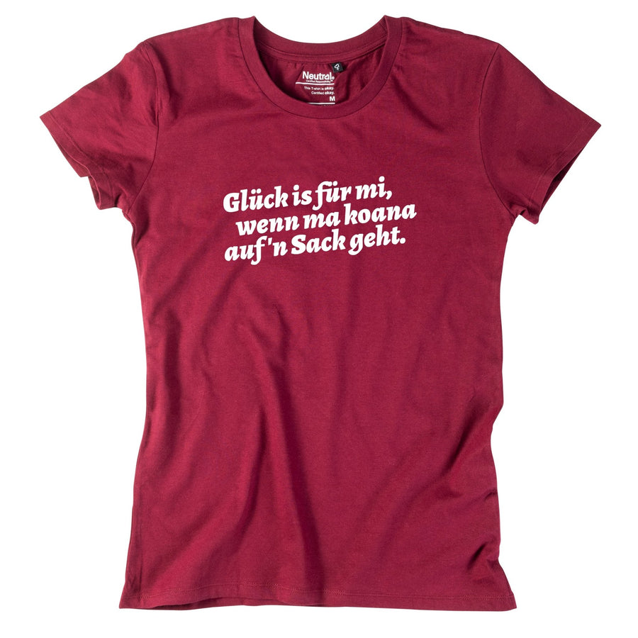Damen - Shirt "Glück is für mi" - meinherzschlag.de