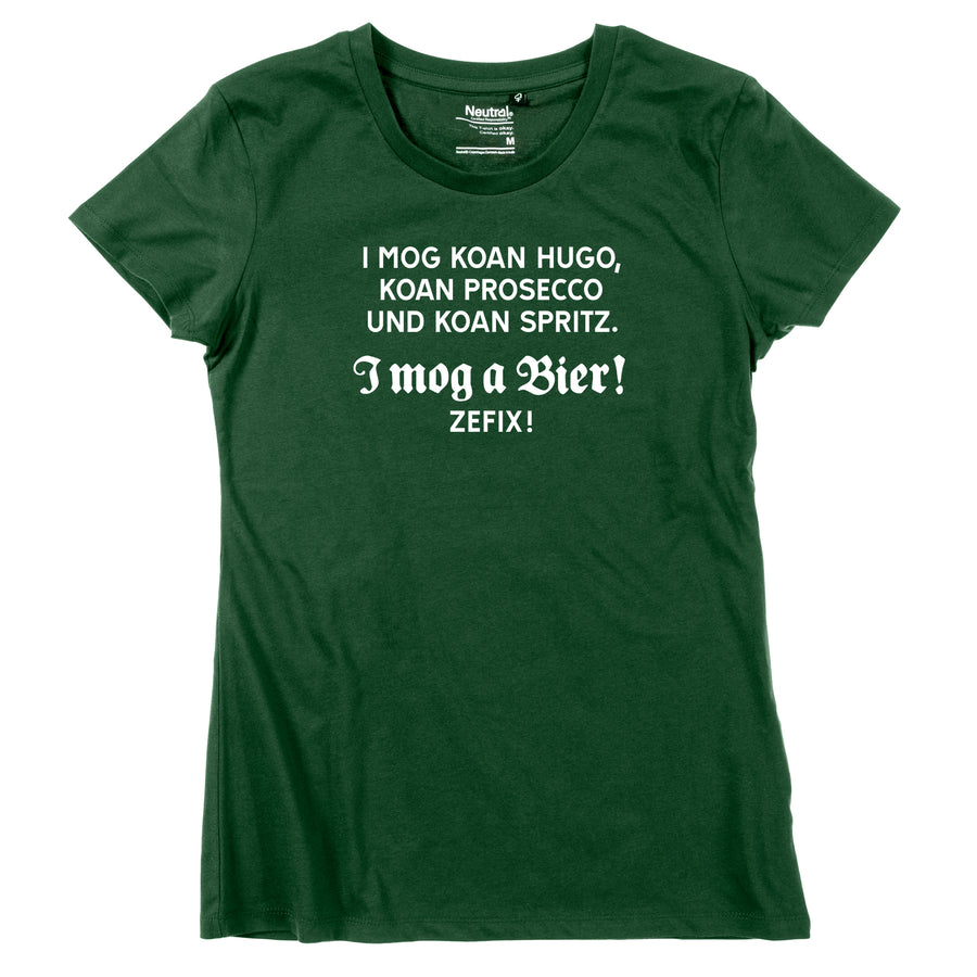 Damen-Shirt "I mog a Bier! ZEFIX!"