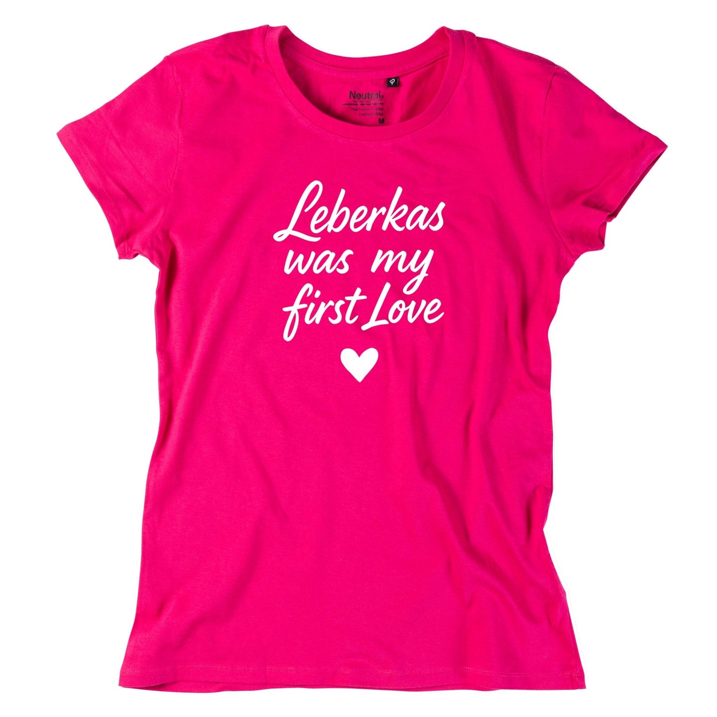 Damen - Shirt "Leberkas was my first Love" - meinherzschlag.de
