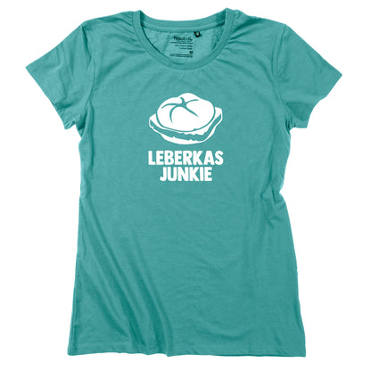 Damen - Shirt "Leberkasjunkie" - meinherzschlag.de
