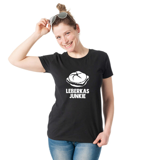 Damen - Shirt "Leberkasjunkie" - meinherzschlag.de