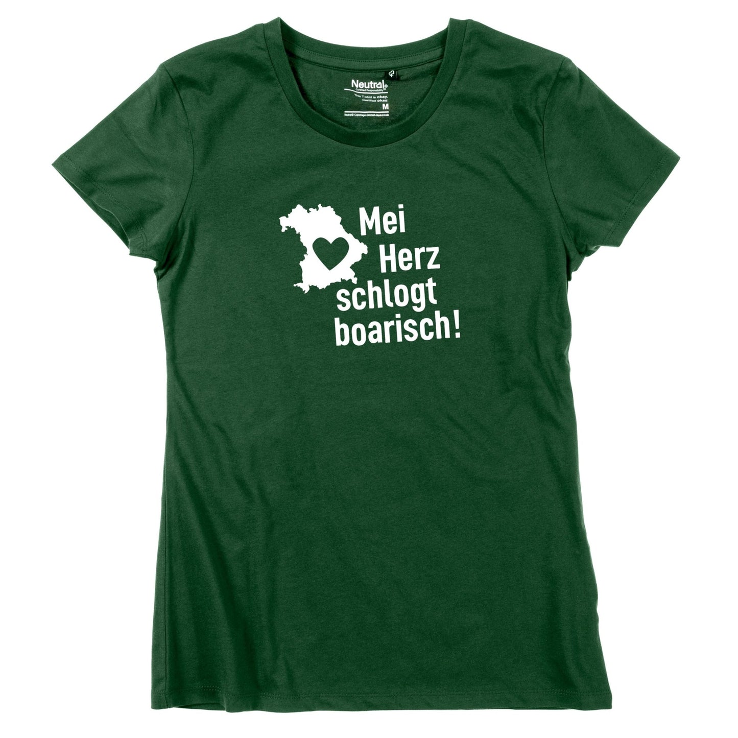 Damen - Shirt "Mei Herz schlogt boarisch" - meinherzschlag.de