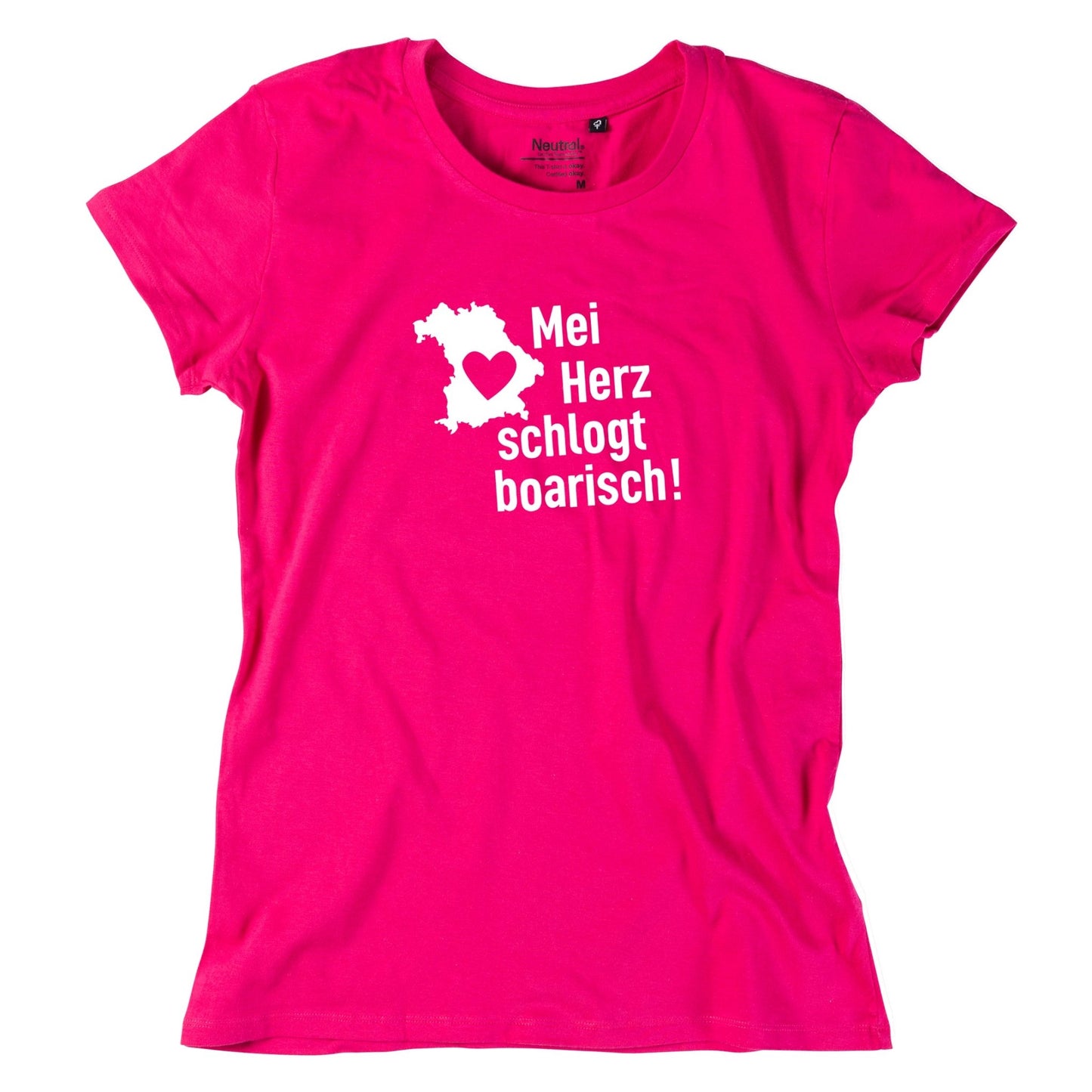 Damen - Shirt "Mei Herz schlogt boarisch" - meinherzschlag.de