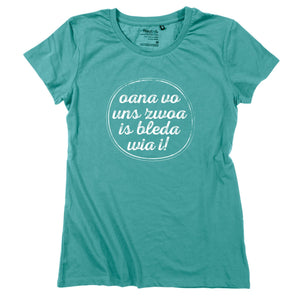 Damen - Shirt "Oana vo uns zwoa" - meinherzschlag.de