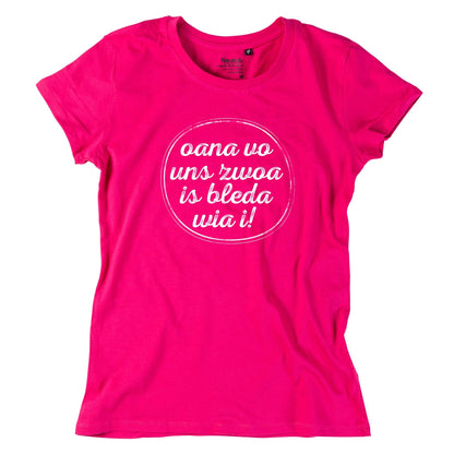 Damen - Shirt "Oana vo uns zwoa" - meinherzschlag.de