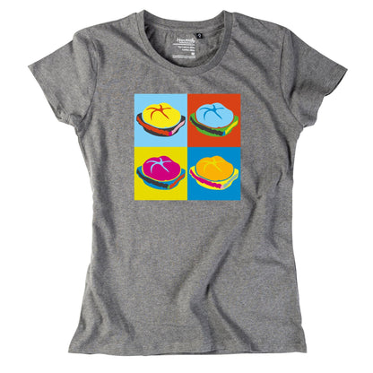 Damen - Shirt "Popart Leberkas" - meinherzschlag.de