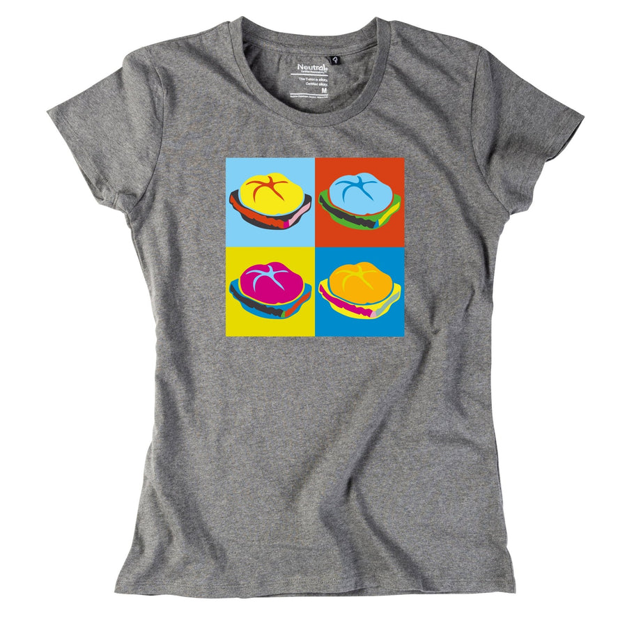 Damen - Shirt "Popart Leberkas" - meinherzschlag.de