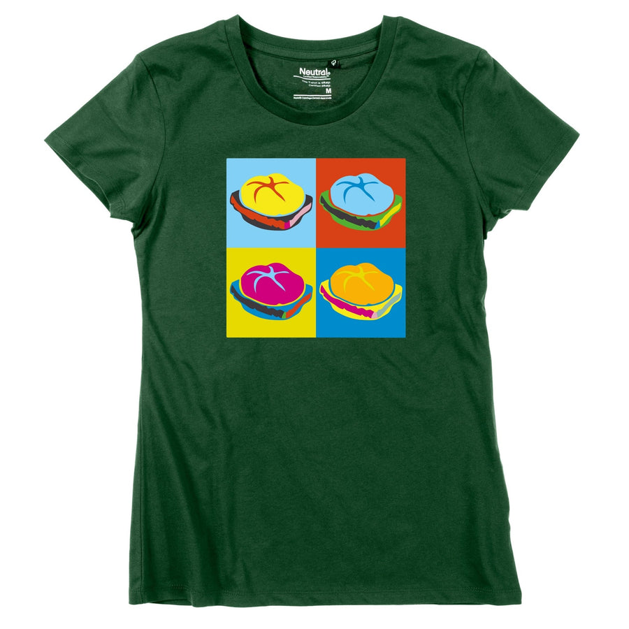 Damen - Shirt "Popart Leberkas" - meinherzschlag.de