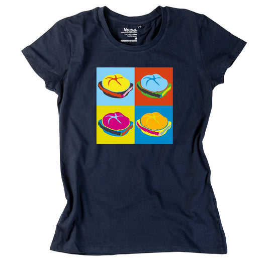 Damen - Shirt "Popart Leberkas" - meinherzschlag.de