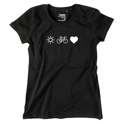 Damen - Shirt "Radl, Sun & Herzl" - meinherzschlag.de