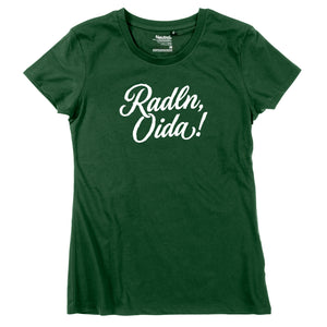 Damen-Shirt "Radln, Oida!" von meinherzschlag – Produktbild 3 von 8.