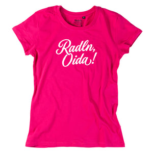 Damen-Shirt "Radln, Oida!" von meinherzschlag – Produktbild 6 von 8.