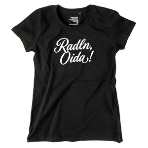 Damen-Shirt "Radln, Oida!" von meinherzschlag – Produktbild 7 von 8.